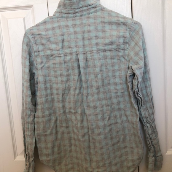 Light blue and gray flannel - Picture 4 of 4